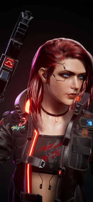Iphone X Cyberpunk 2077 Arka Planı — Vivo X300 Pro Duvar Kağıdı