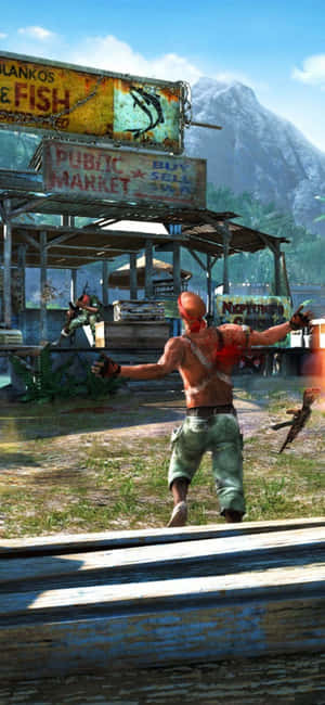 Iphone X Far Cry 3 Arka Plan — Galaxy A55 Duvar Kağıdı