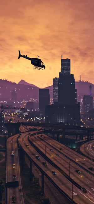 Iphone X Grand Theft Auto V Arka Planı — Honor Play 60A Duvar Kağıdı