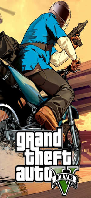 iPhone X Grand Theft Auto V Arkaplanı — Realme C73 Duvar Kağıdı