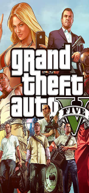 iPhone X Grand Theft Auto V Arkaplanı — POCO M8 Duvar Kağıdı