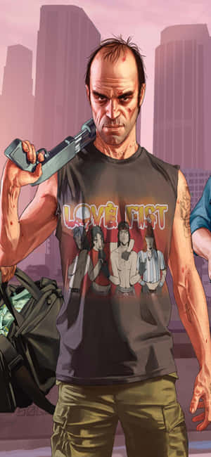 iPhone X Grand Theft Auto V Arka Planı — Realme C Duvar Kağıdı