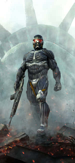 iPhone X Crysis 3 Arkaplan — POCO M8 Duvar Kağıdı
