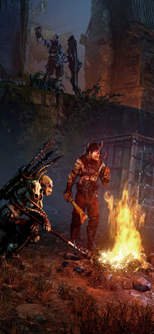 iPhone X Shadow Of Mordor Arkaplanı — iPhone 12 Pro Duvar Kağıdı