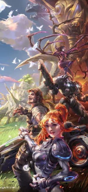 iPhone X StarCraft II Arka Planı — RedMagic 11S Pro Duvar Kağıdı