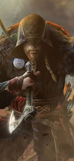 iPhone XS Assassin's Creed Valhalla Arka Planı — Realme C Duvar Kağıdı