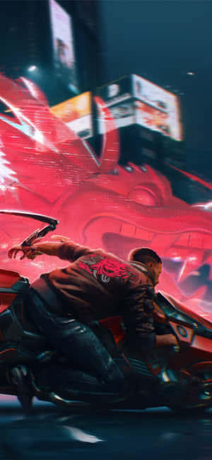 Iphone Xs Max Cyberpunk 2077 Arka Planı — Honor X5d Duvar Kağıdı