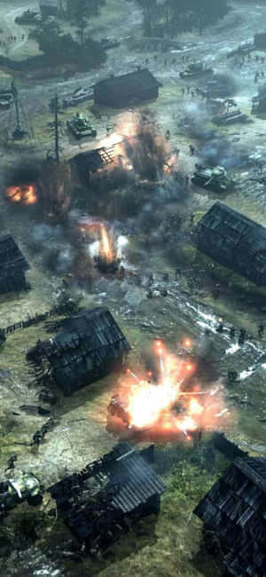 iPhone XS Company of Heroes 2 Arka Planı — Galaxy S24+ Duvar Kağıdı
