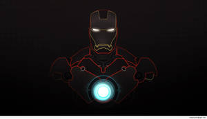 Iron Man neon ışıkları duvar kağıdı