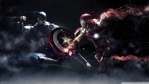 Iron Man ve Kaptan Amerika duvar kağıdı