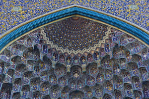 İsfahan İwan Girişi Mukarnası — Havalı desen Duvar Kağıdı