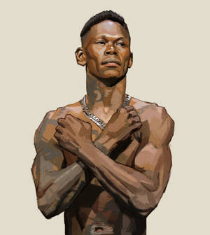 Israel Adesanya Wakanda Selamı duvar kağıdı — Nubia Fold Duvar Kağıdı