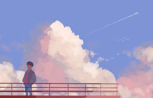 J-Hope Airplane Temelli Sanat Eseri — Kpop GIF Duvar Kağıdı
