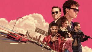 Jamie Foxx Baby Driver Kolaj duvar kağıdı — Studio Display Duvar Kağıdı