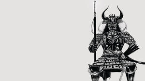 Japon Samuray Mızrağı ve Katana — Japon samuray Duvar Kağıdı