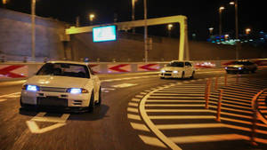 JDM Arabalar Gece Şehirde Yarışıyor