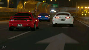 JDM Arabalar Gece Yolda
