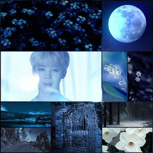 Jimin BTS Estetik Eterik Ay — Estetik ay Duvar Kağıdı