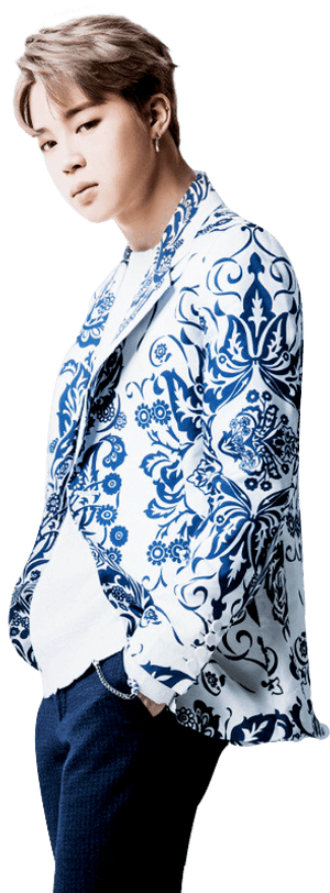 Jiminin Çiçek Desenli Ceketi