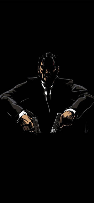 John Wick vektör sanatı iPhone 12 duvar kağıdı — iPhone 18 Pro Max Duvar Kağıdı