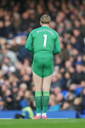 Jordan Pickford'ın Yeşil Formadaki Sırtı — NFL futbol Duvar Kağıdı