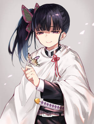 Kanao Tsuyuri'nin Yumuşak Gülümsemesi — Demon slayer telefon Duvar Kağıdı