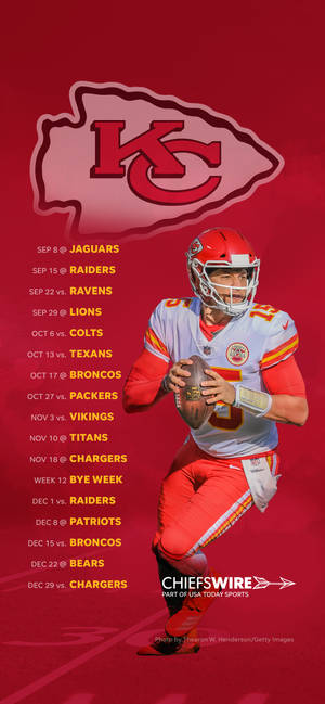 Kansas City Chiefs Havalı — Galaksi A18 Duvar Kağıdı