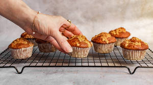 Kayısı Rengi Tost Muffinler duvar kağıdı — Pro Display XDR Duvar Kağıdı