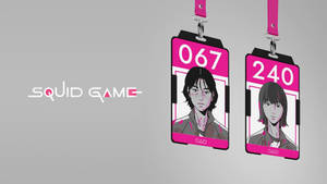 Kimlik kartı sanatı 067 Squid Game duvar kağıdı — 067 oyun Duvar Kağıdı