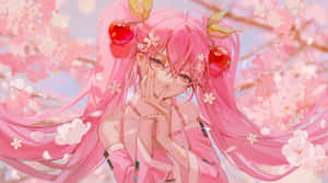 Sakura Miku — Kiraz çiçeği Duvar Kağıdı