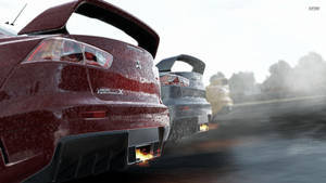 Kırmızı Araba Kesit Görünümü Project Cars