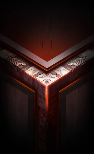 Kırmızı temalı Asus ROG telefon logosu duvar kağıdı — Galaxy Tab S10 Ultra Duvar Kağıdı