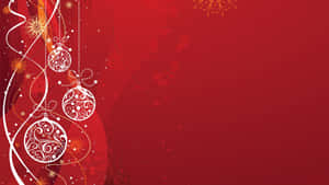 Kırmızı Noel Arka Planı