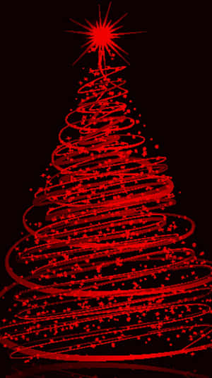 Kırmızı Noel Arka Planı