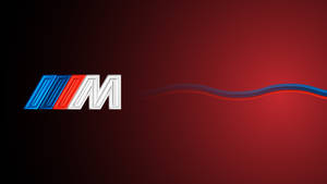 Kırmızı Gradyanlı BMW M Logosu — BMW Duvar Kağıdı