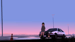 Anime Araba arkaplanı — Anime araba Duvar Kağıdı
