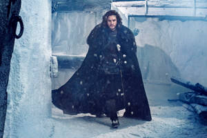 Jon Snow Kışyarı'nda Yürüyor Game of Thrones — Game of thrones 8. sezon Duvar Kağıdı