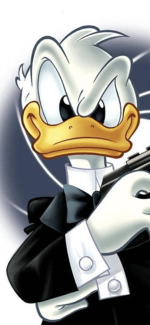 Kızgın Donald Duck ajan sanatı duvar kağıdı