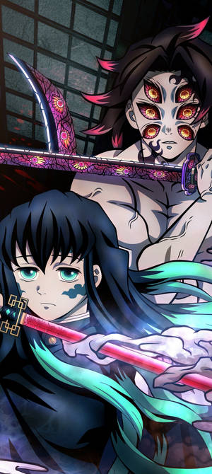 Demon Slayer Kokushibo — Nezuko demon slayer Duvar Kağıdı