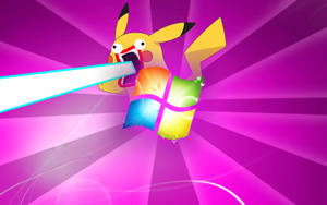 Komik Anime Windows Pikachu duvar kağıdı — Komik Anime Duvar Kağıdı