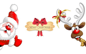 Komik Bir Noel Buluşması — Komik noel Duvar Kağıdı