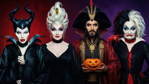 Klasik Disney kötü karakterleri, her biri ürkütücü bir aksesuarla Cadılar Bayramı için bir araya geliyor.