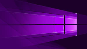 Koyu Neon Mor Windows Logosu