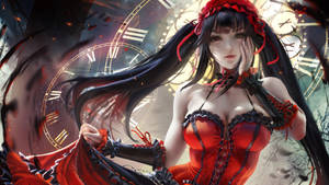 Kurumi Tokisaki Sert Anime Profil Fotoğrafı duvar kağıdı — Kawaii Anime Duvar Kağıdı