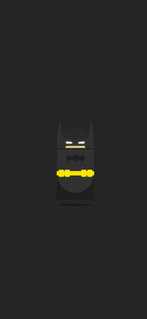Minimal Koyu iPhone'da Batman — Galaxy S24 FE Duvar Kağıdı