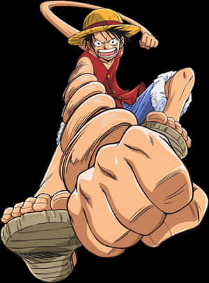 One Piece Luffy Esneme, HD Png İndir — Pastel iPhone Duvar Kağıdı