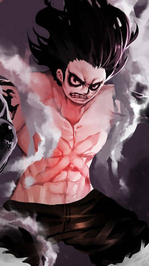 Luffy Snakeman Anime Profili — Luffy gear 4 Duvar Kağıdı
