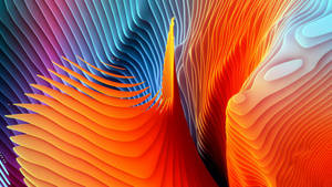 MacBook Pro turuncu soyut spiral dalgalar duvar kağıdı. — MacBook Pro Duvar Kağıdı