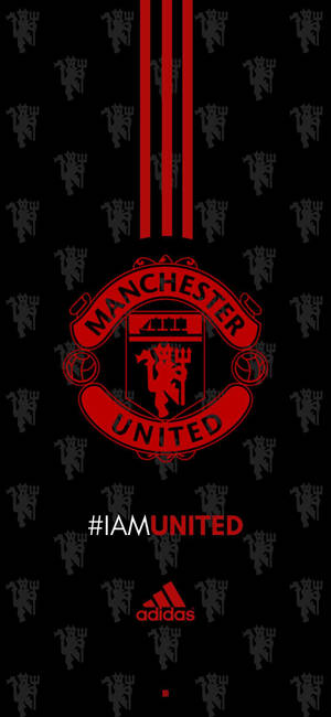 Manchester United Logosu ve Adidas Logosu — Galaxy S25 Edge Duvar Kağıdı