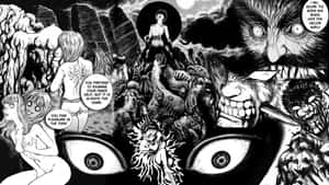 Manga Paneli arka planı — Manga paneli Duvar Kağıdı